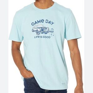 NWT Life is Good Mens Game Day Short Sleeve‎ Crew Neck Crusher Tee Size XL